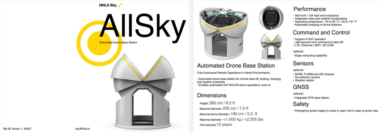 HHLA Sky AllSky automated drone base station